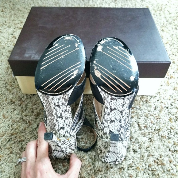 Modern Vintage Taryn Python heels - 7.5 - Picture 7 of 8